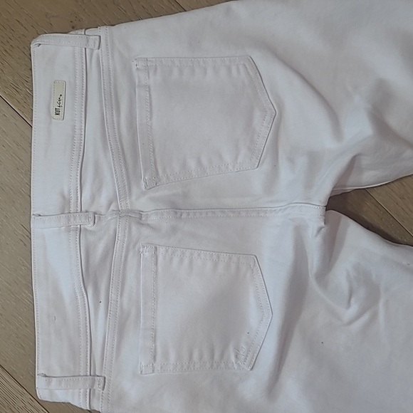 EUC Kut from the Kloth Jeans Women's sz 0 Cameron Straight Leg White Crop Jean - Picture 8 of 16